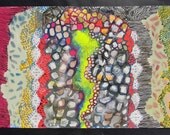 Mixed Media Drawing THE ARCH Abstract water color
