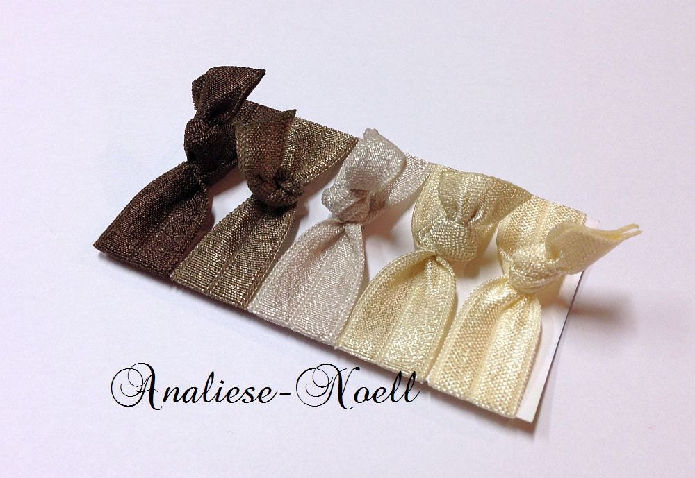 Neutral Elastic Hair Tie Set