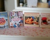 BAKING COOKBOOKS - Paris Macarons Cakes Patisserie Boulangerie - Dollhouse Miniature 1/12 Scale