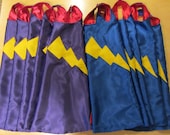 Custom Lightening Bolt Superhero Party Pack with 10 Capes