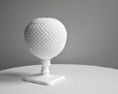 Vintage Westmoreland Milk Glass Ivy Ball Vase Round White Vase