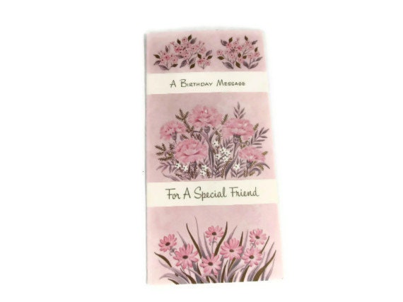 Vintage 1950s Unused Birthday Greeting Card