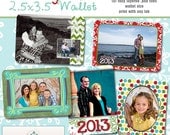 INSTANT DOWNLOAD - New  Years Wallet Collection- 5 custom photo templates