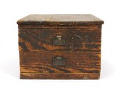 antique handmade wooden drawer unit