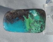 Gem Silica Chrysocolla with Malachite and Quartz from the Ray Mine AZ