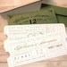 Formal Vintage Ticket - Wedding Invitation