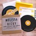 Music Lovers - Retro Record Wedding Invitation