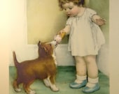 Original Bessie Pease Gutmann - The Reward UNFRAMED