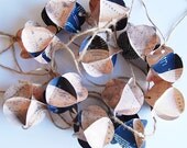 Mars Map "Popcorn" Garland 9 ft - Upcycled Repurposed Eco Friendly
