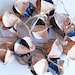 Mars Map "Popcorn" Garland 9 ft - Upcycled Repurposed Eco Friendly