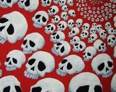 RED Skullfinity Queen Size Quilt Custom Order Yours Today RED  ONLY at this time