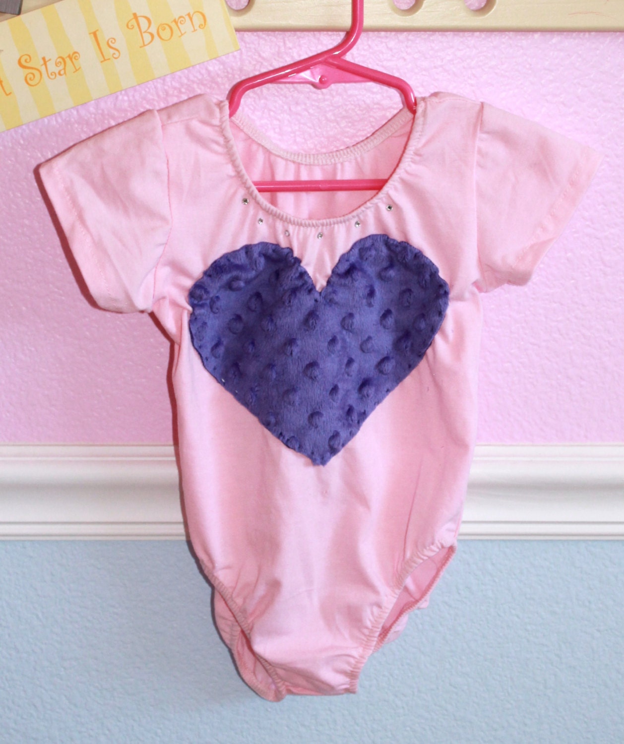 Minky Purple Heart Leotard