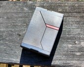 Pill Box Large Metal Case PillBox Weekly Travel Box Cool Gift. Astro Punk Ring Box  - Diag Silver Copper