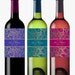 personalized PEACOCK wedding wine bottle labels theme