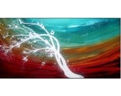 15% Off SUPER SALE. Original Modern Art White Tree Painting on Canvas. 36". Title "Windchime" by R Schoeffel