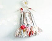 Shabby Chic Upcycled Girl's Dress Tattered Skirt Fairy Dress Toddler Clothing Eco Friendly Party Dress Colorful Clothes 5T 'SAMMI'