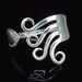 Eco Friendly Bracelet, Silverware Fork Jewelry in Curly Design Number One