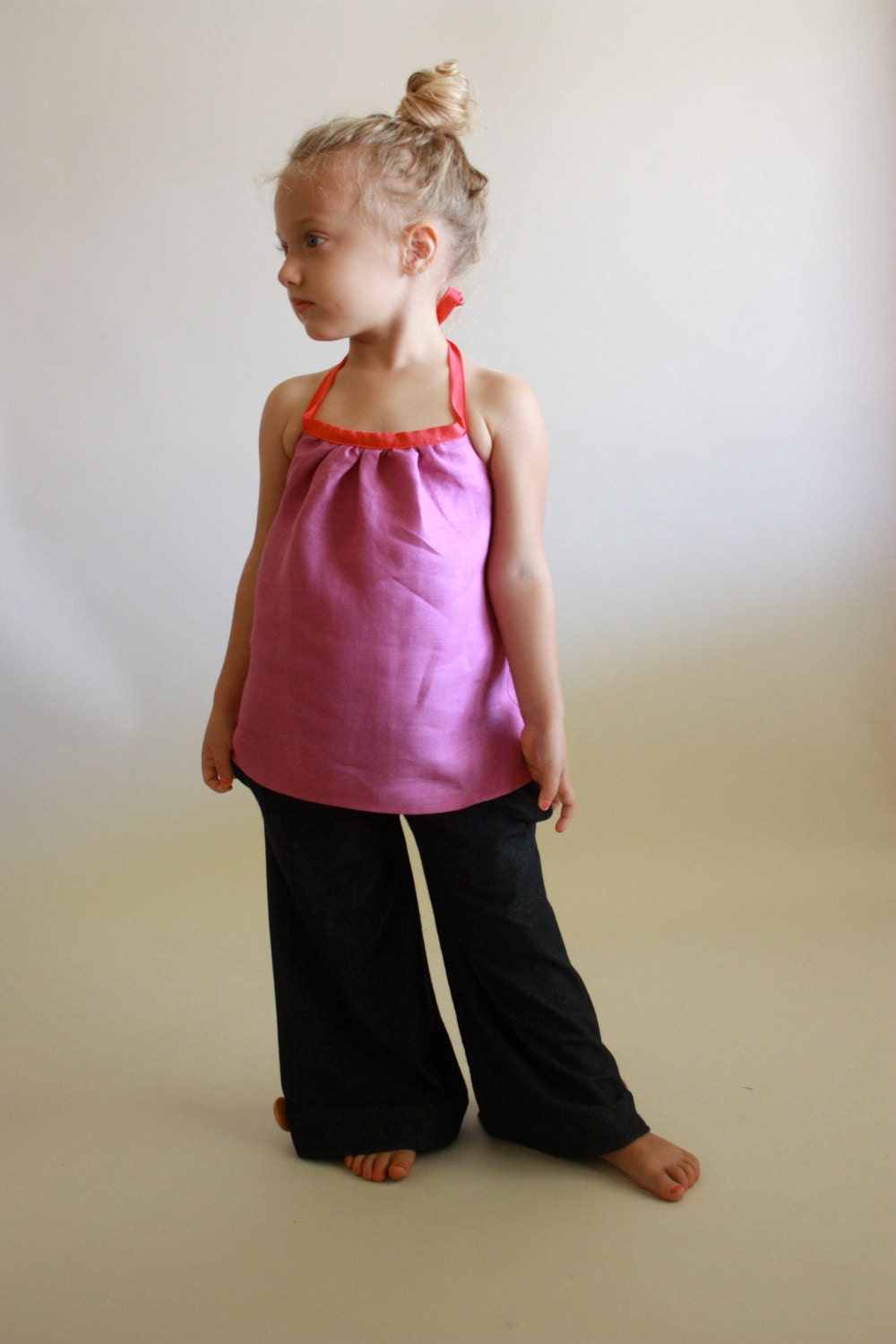 30-minute summer halter / pdf sewing pattern sz 12m to 14/16
