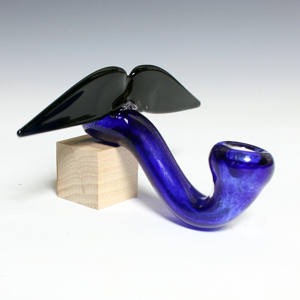 Glass Mustache Pipe - Sherlock - Hedcraft Glassworks-