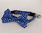 Anchor Bow Tie Cat Collar