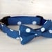 Light Blue Dot Dog Bow Tie Collar
