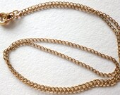 SALE Antique Tiny 14K Gold Filled Chain Necklace Small