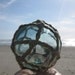 Japanese Glass Fishing Float -  Baseball Size, Original Net