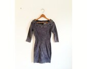 1980s-1990s GRUNGE acid wash bandage dress