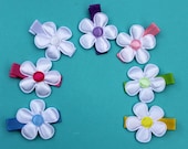 Flower Hair Clips - Gift Set Barrettes - No Slip Grip
