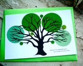 Mature Zen Inspired Note Card - Maybe if you meditated more you wouldn't be such a dick