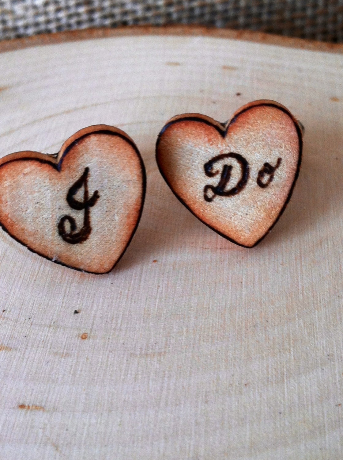 Rustic Set of Men's Wedding Cufflinks