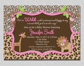 Jungle Baby Shower Invitation Safari Jungle Baby Shower Invitation Il_170x135