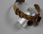 Brass and copper cuff bracelet.
