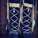 Size 7 /// CHOSOVI Bluebird  /// Upcycled Embellished Vintage Moccasin Fringe Boot