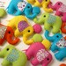 Rainbow Baby Elephants - Felt Nursery Mobile - Crib or Cot Mobile