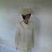 wedding gown dress mad men skirt jacket faux fur white FALL / WINTER wedding at lilacinspirations