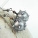 Medieval Mace Earrings Faux Silver Polymer Clay