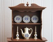 Vintage Clock by Spartus china cabinet or hutch Kitsch County cute for your home decor
