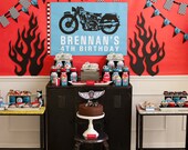 Motorcycle Biker Birthday Printable Party - Custom Package Il_170x135