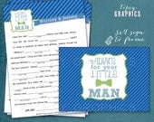 Little Man. Baby Shower Madlib Advice Cards. Printable Cards. By Tipsy Graphics. Madlib. AdLib. Baby Wishes. Baby Statistics. Il_170x135