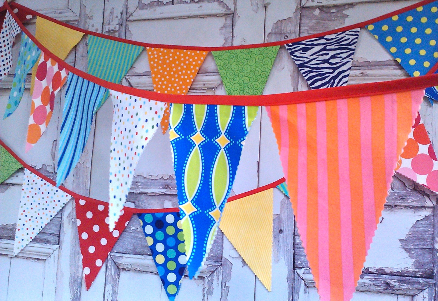 Circus Bunting Fabric Party Flags size X-Large