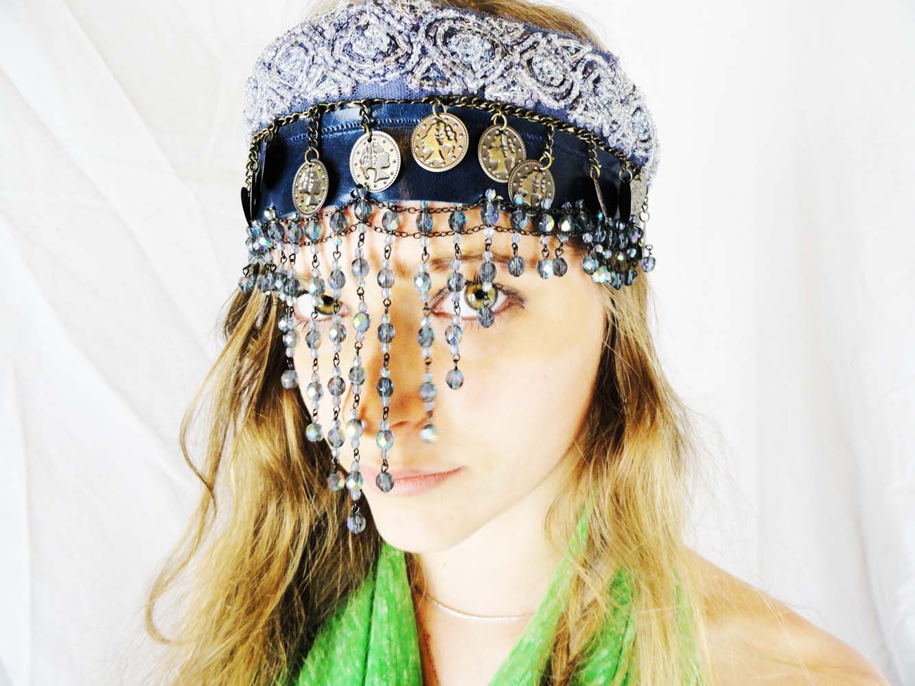 ISIS Beaded Veil Headband