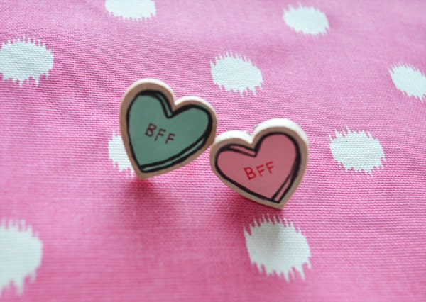 Heart Candy Ring - BFF - Set of 2
