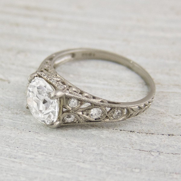 Vintage 1.81 Carat Edwardian Vintage Engagement Ring