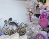 OOAK AUsTrALiAs BiLBY EaSter Holiday Garden Spring Wreath