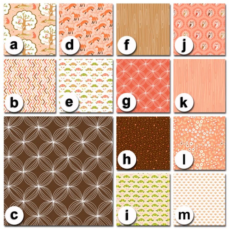 Custom Crib Bedding You Design   Bumper and Bedskirt in Les Amis in Coral