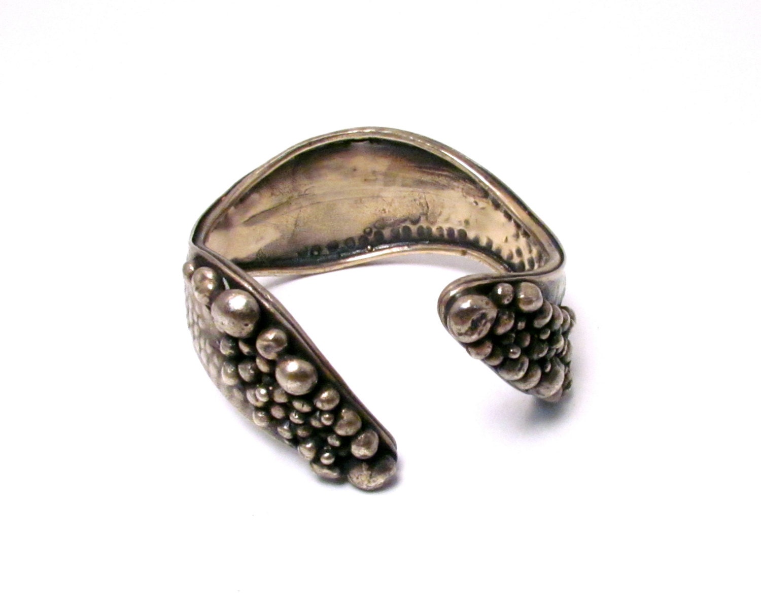 Abstract Brass Cuff Bracelet