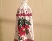 Kitchen Hang Towel made by Chloe's Oma - crochet radish