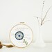 Embroidered Botanical Diagram: Frenchknoticus Missourium. Embroidery Hoop Art Plant Diagram, Nature Study in 6" Hoop