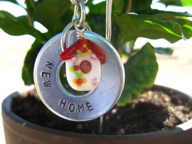 Custom New Home Hand Stamped Decorative Garden Marker